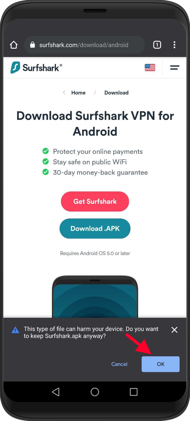 surfshark vpn download for android