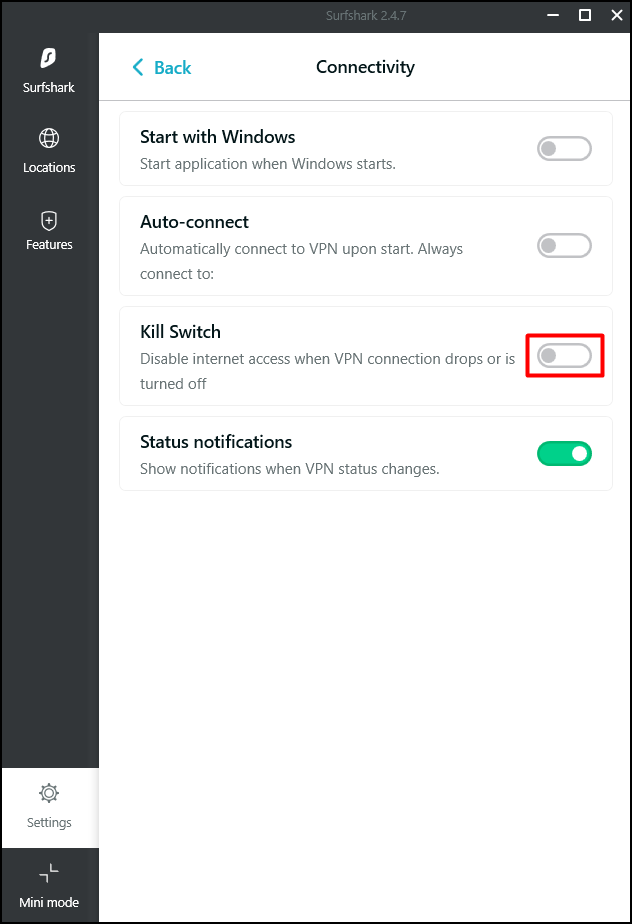 How to use Kill Switch? Surfshark Customer Support